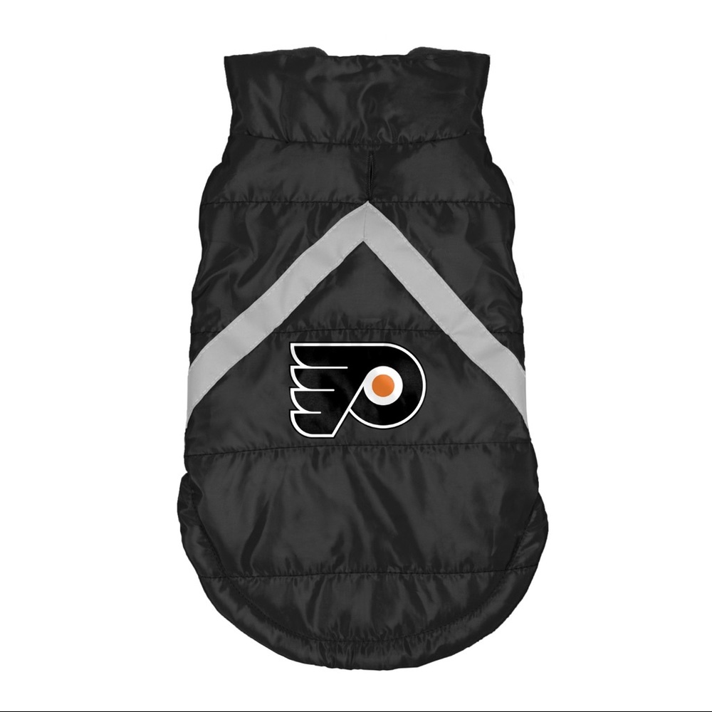 Philadelphia Flyers NHL Dog Pet Puffer Vest - Picture 2 of 6